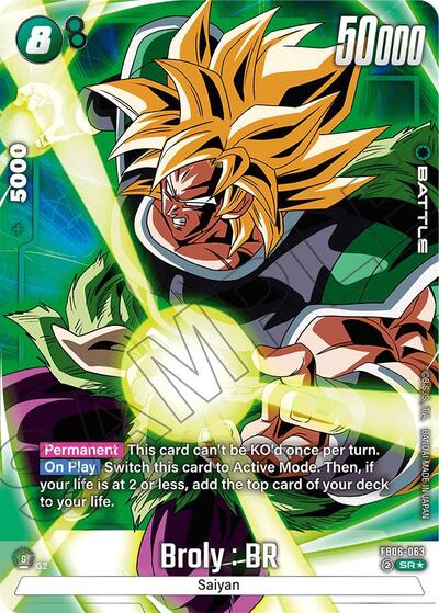 Broly : BR - FB06-063 (Alternate Art) card