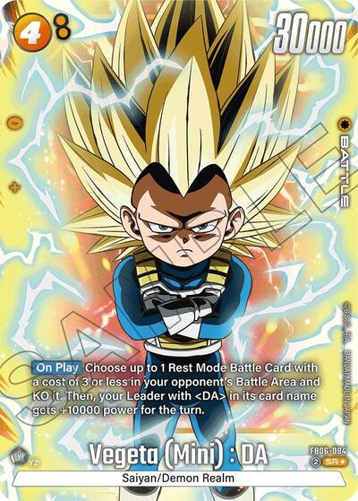 Vegeta (Mini) : DA - FB06-084 (Alternate Art) card