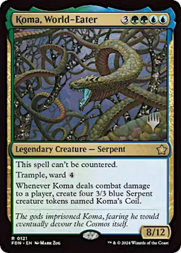 Koma, World-Eater #121p — Foundations Promos
