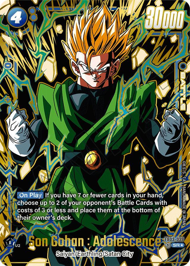 Son Gohan : Adolescence (Alternate Art) - Raging Roar Alternate