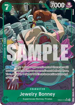ジュエリー・ボニー パラレル EB02-015　PSA10　25周年　25th ワンピースカード 25周年 ジュエリー・ボニー SR パラレル EB02