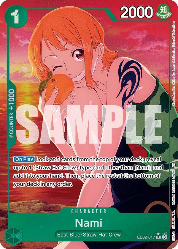 ワンピース カードゲーム ナミ オルタネートアート Nami (Alternate Art) - Paramount War - One Piece Card Game