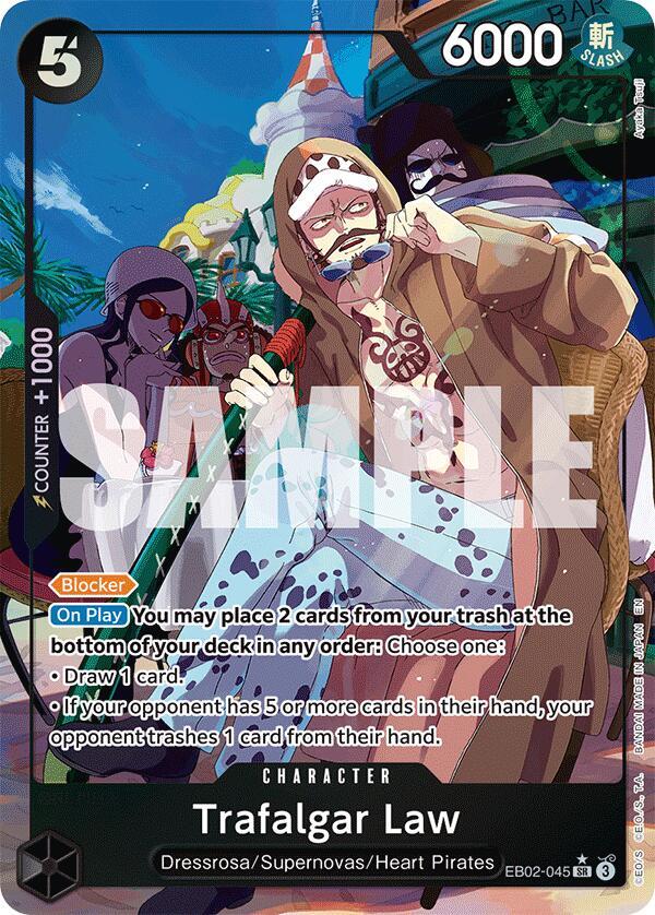 Trafalgar Law Alternate Art onepiece card