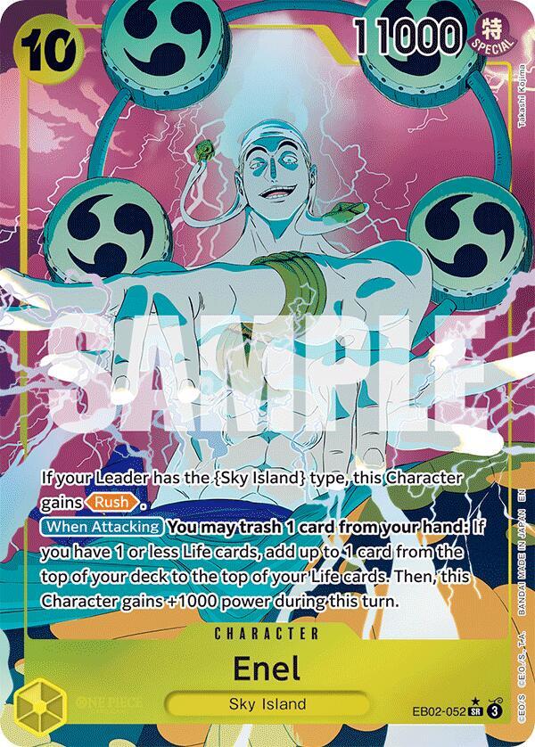 Enel Alternate Art onepiece card