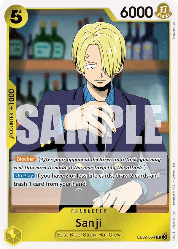 ワンピース ステータスカード サンジ セット Sanji - Extra Booster: Anime 25th Collection - One Piece Card Game