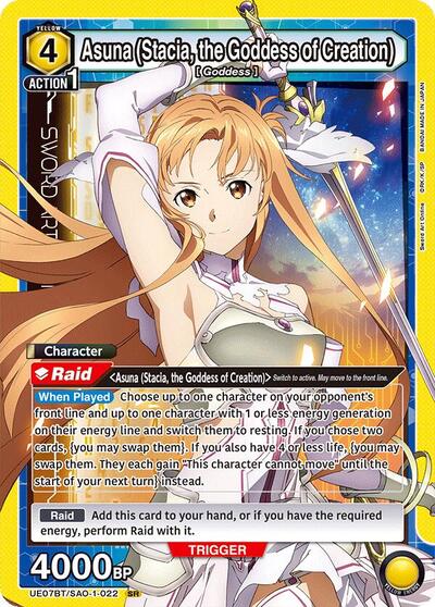 Asuna (Stacia, the Goddess of Creation) (022) card