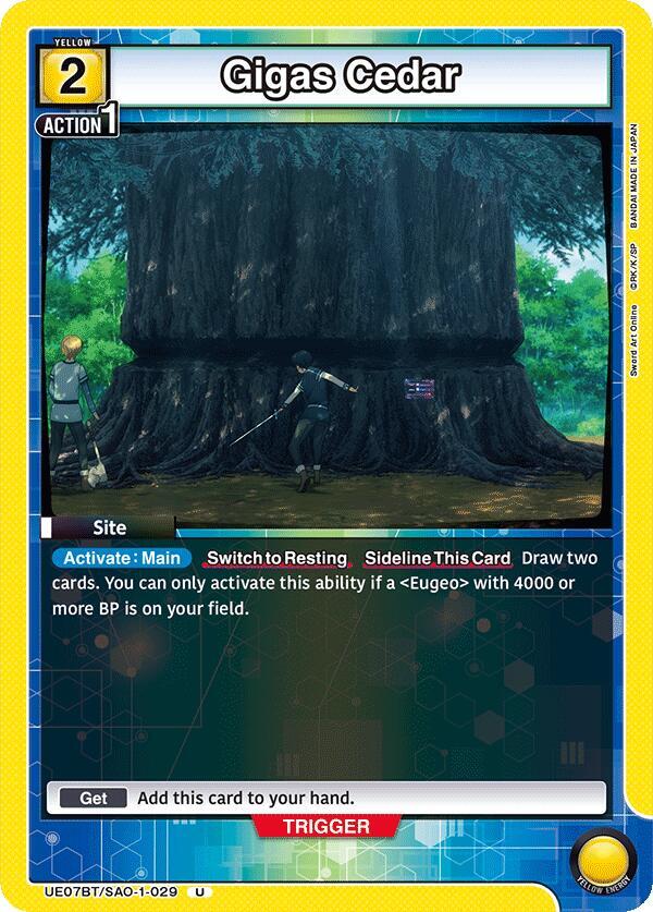 Gigas Cedar - UE07BT: Sword Art Online - Union Arena - TCGplayer.com