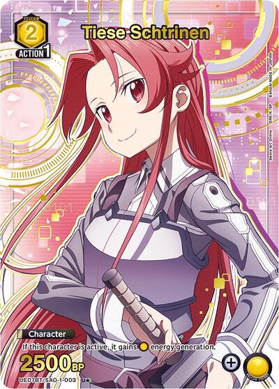 Tiese Schtrinen (U*) UE07BT: Sword Art Online Uncommon 1-Star Union Arena card — value and price