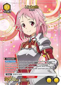 Lisbeth (009) (R*) - UE07BT: Sword Art Online - Union Arena card