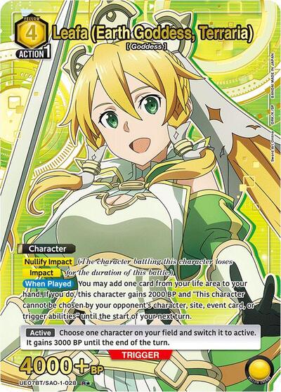 Leafa (Earth Goddess, Terraria) (028) (R*) card