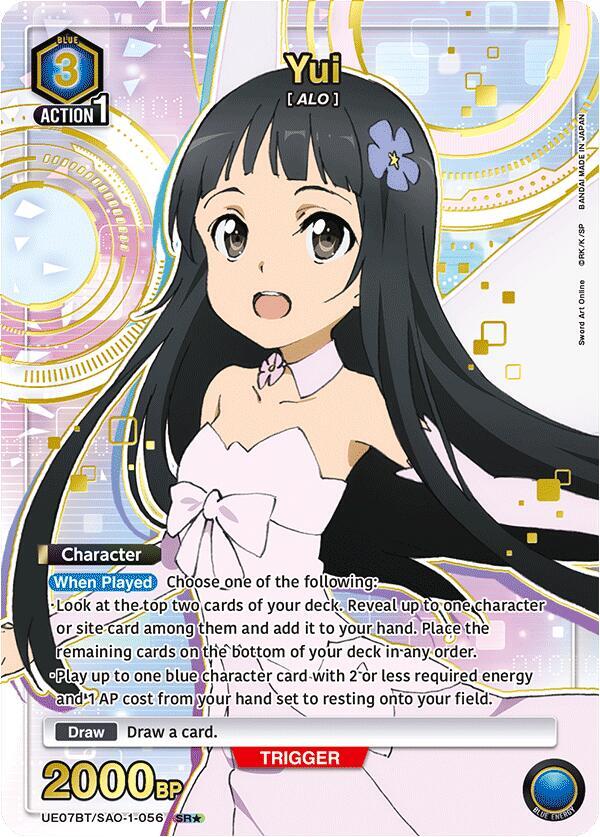yumi-nori-yui Yui (056) (SR*) - UE07BT: Sword Art Online - Union Arena