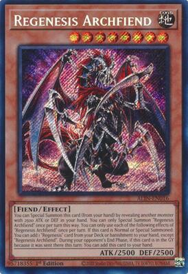 Sato リ・ジェネシスRe:Genesis season1~4Fina Regenesis Archfiend - Alliance Insight - YuGiOh - TCGplayer.com