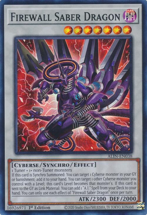 Firewall Saber Dragon - Alliance Insight - YuGiOh - TCGplayer.com