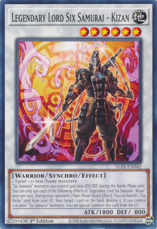 翠様 Legendary Lord Six Samurai - Kizan - Alliance Insight - YuGiOh