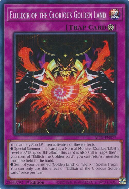 遊戯王 Eldlixir of the Glorious Golden Land - Alliance Insight - YuGiOh