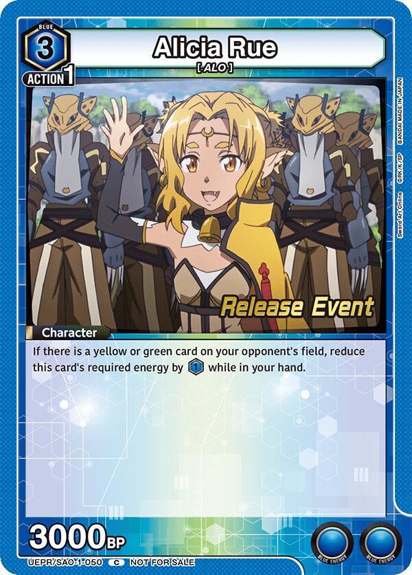 【ウルトラレア！】USオリジナル盤☆TOGETHER☆ALBRADELLA001 Alicia Rue - UE07BT: Sword Art Online Release Event Cards - Union
