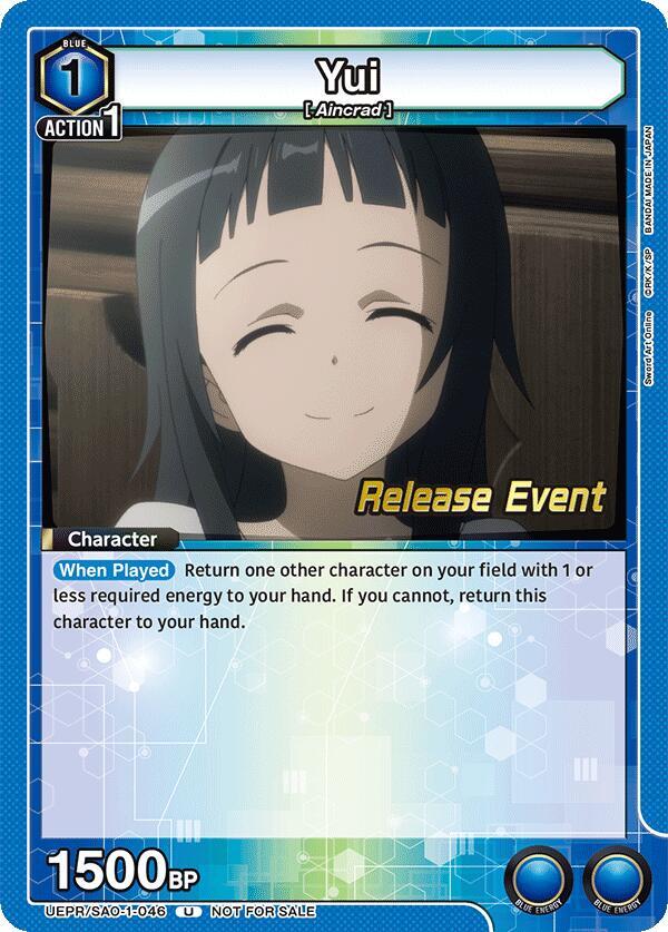 Yui (046) - UE07BT: Sword Art Online Release Event Cards - Union