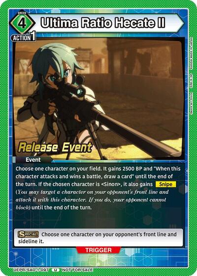 Ultima Ratio Hecate II UE07BT: Sword Art Online Release Event Cards card price
