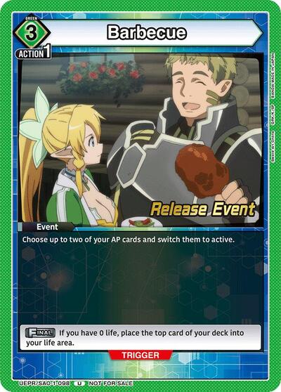 Barbecue UE07BT: Sword Art Online Release Event Cards card price
