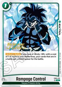 Rampage Control - Rivals Clash Release Event Cards - Dragon Ball Fusion World card