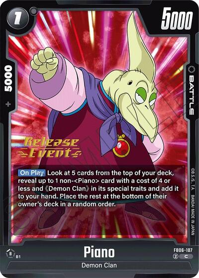 Piano - FB06-107 card