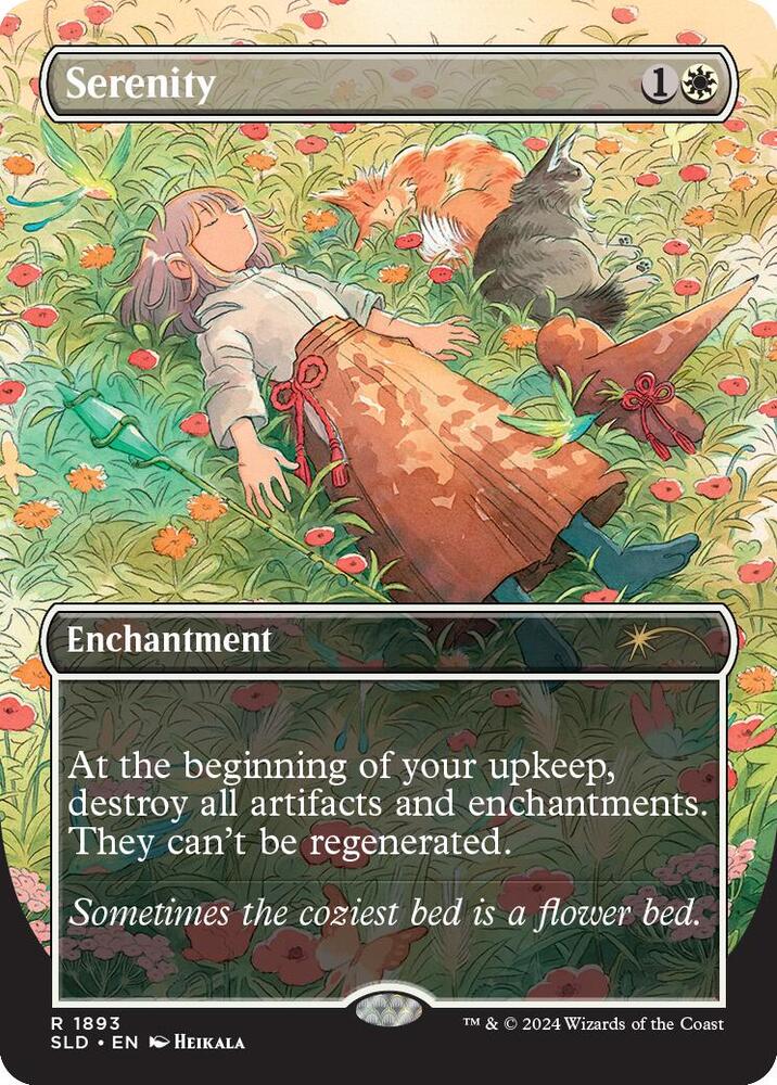 静寂　未来予知枠　foil 1枚　MTG serenity Serenity - Secret Lair Drop Series - Magic: The Gathering