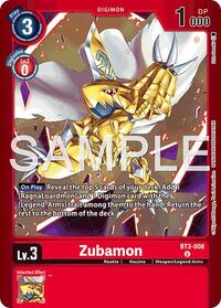 Zubamon - Limited Card Pack -Billion Bullet- - Digimon card