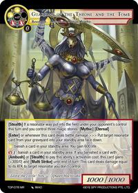 Guardian of the Throne and the Tomb - Force of Will Ten Oaths of Protopaterpolis' War trading card