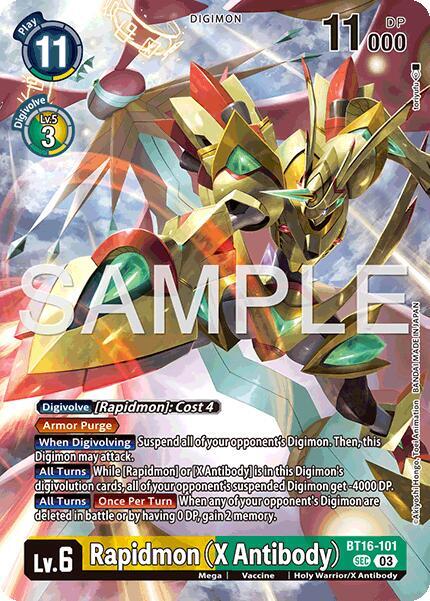 Rapidmon (X Antibody) - Limited Card Pack -Billion Bullet