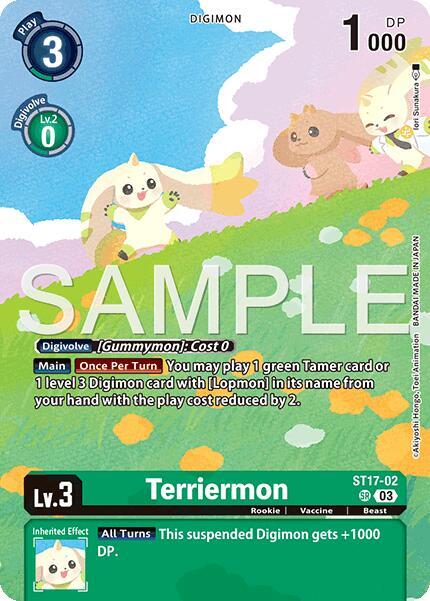 Terriermon digimon card