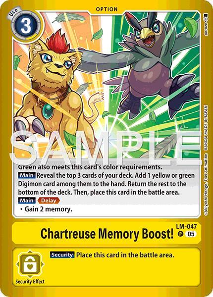 Chartreuse Memory Boost! - Limited Card Pack -Billion Bullet