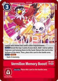 Vermillion Memory Boost!