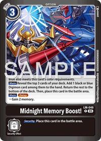 Midnight Memory Boost! - Limited Card Pack -Billion Bullet- - Digimon card