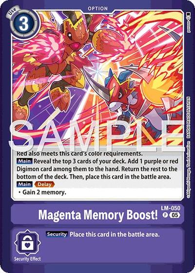Magenta Memory Boost! Limited Card Pack -Billion Bullet- card price
