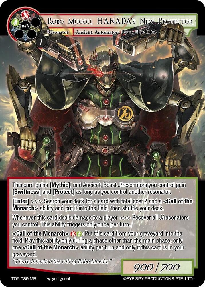 Robo Mugou, HANADA's New Protector