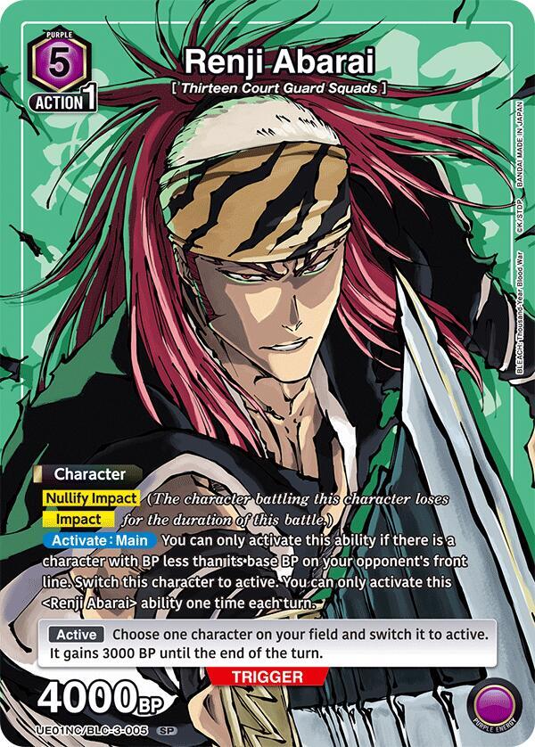 Renji Abarai - UE01NC: New Card Selection: BLEACH: Thousand-Year