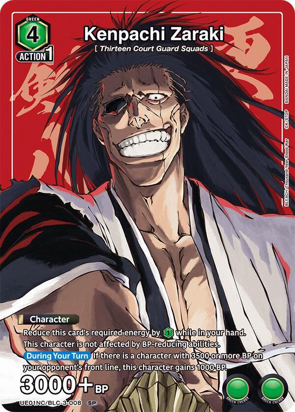 Kenpachi Zaraki - UE01NC: New Card Selection: BLEACH: Thousand