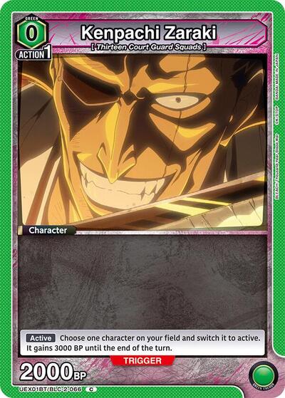 Kenpachi Zaraki (Box Topper Foil) card