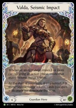 Valda, Seismic Impact - HER135 Flesh and Blood: Promo Cards card price