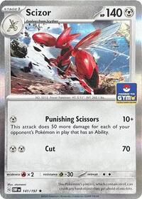 Scizor - 141/197 (Pokemon Gym Promo) #141/197 from Miscellaneous Cards & Products Pokemon card image