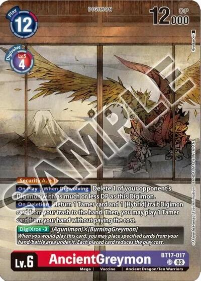 AncientGreymon (Tamer's Selection Box Ver. Championship 2024) Secret Crisis card price
