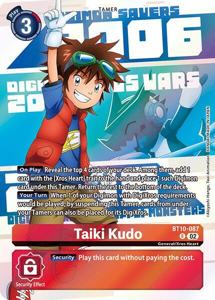 Taiki Kudo Digimon Animation Series 25th Anniversary Set digimon card