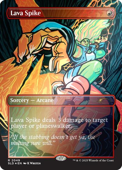 Lava Spike 2049 Rainbow Foil