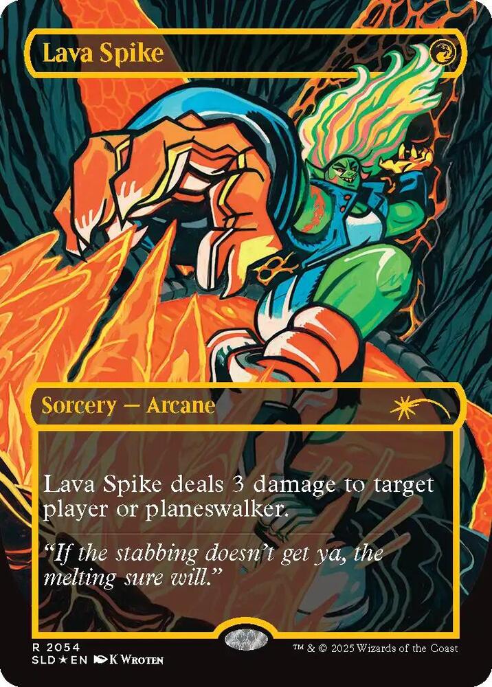 Lava Spike (2054) (Raised Foil) - Secret Lair Drop Series - Magic