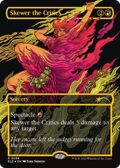 Skewer the Critics 2056 Raised Foil