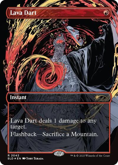 Lava Dart Raised Foil