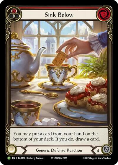 Sink Below (Red) - FAB332 Flesh and Blood: Promo Cards card price