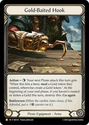 Gold-Baited Hook/黄金のフック CF 英語 Gold-Baited Hook - High Seas - Flesh and Blood TCG