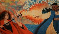Kismet / 宿命 Kaja Foglio プレイマット 新品 Kaja Foglio Ultra Pro Exclusive Playmat for Magic: The Gathering
