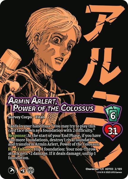 Armin Arlert, Power of the Colossus // Colossus Titan, Finale